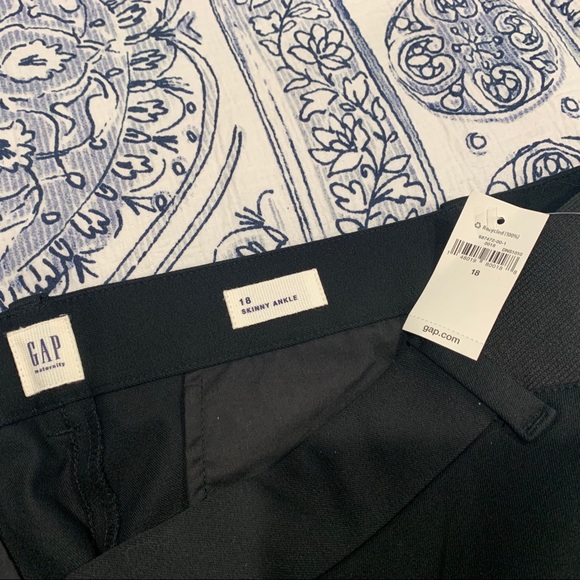 GAP Maternity Inset Panel Skinny Ankle Pants (18) - Picture 7 of 8